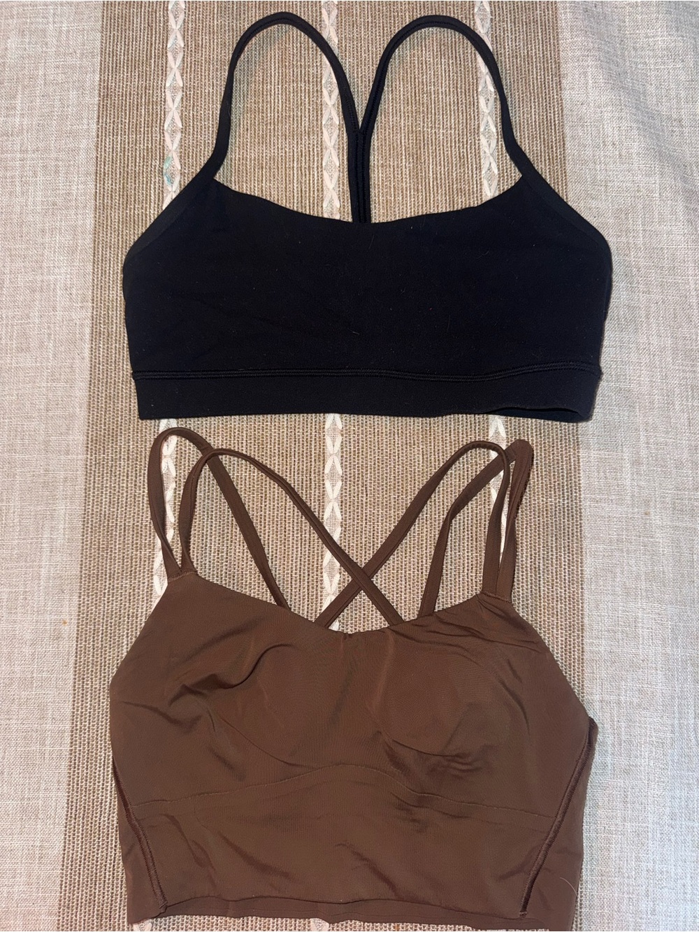 lululemon athletica Strappy Light Support Sports Bras - Black & Brown - Picture 4 of 4